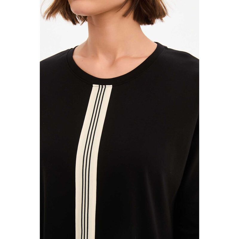 TIRELLI Stripe Front 3/4 Sleeve Tee image number 2